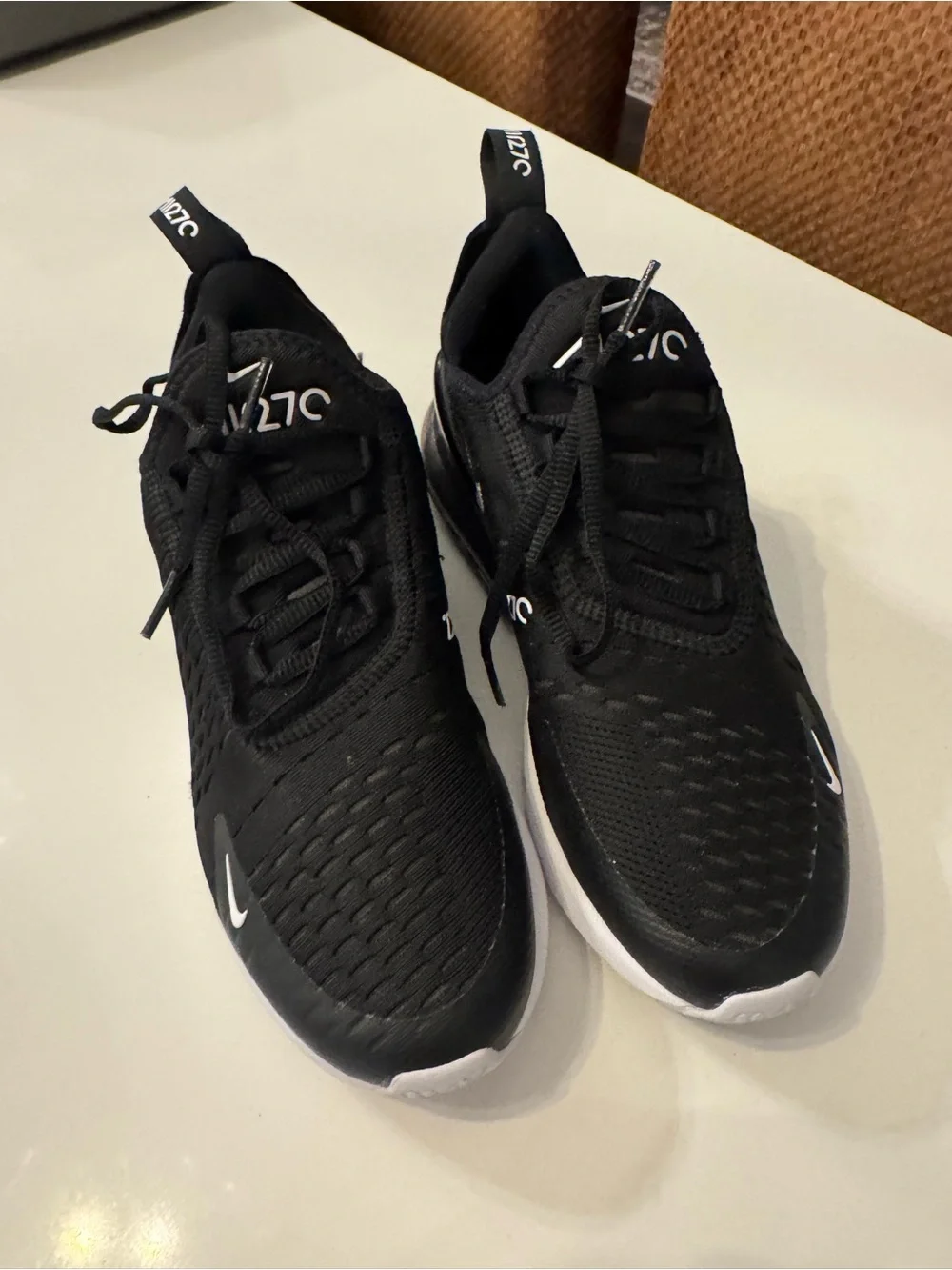 Nike Black and White Air Max 270 Lifestyle Sneakers